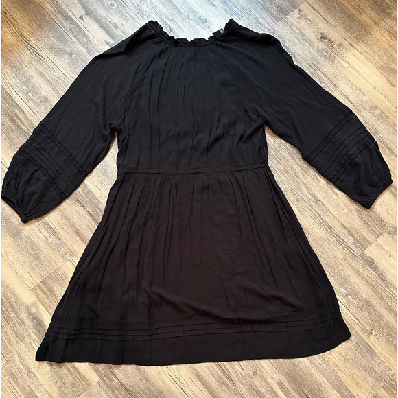 Knox Rose A-Line Black Gauze XXL Target Pockets Lace Flowy Boho - Picture 4 of 4